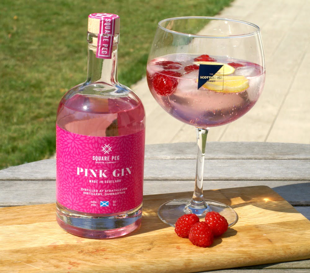 South Bank Pink Gin, great Britain.